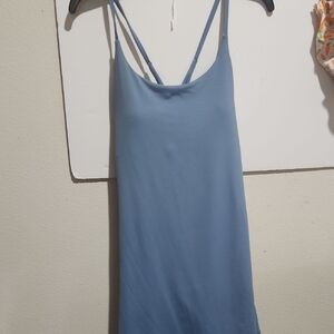 Blue Spandex Day Dress
